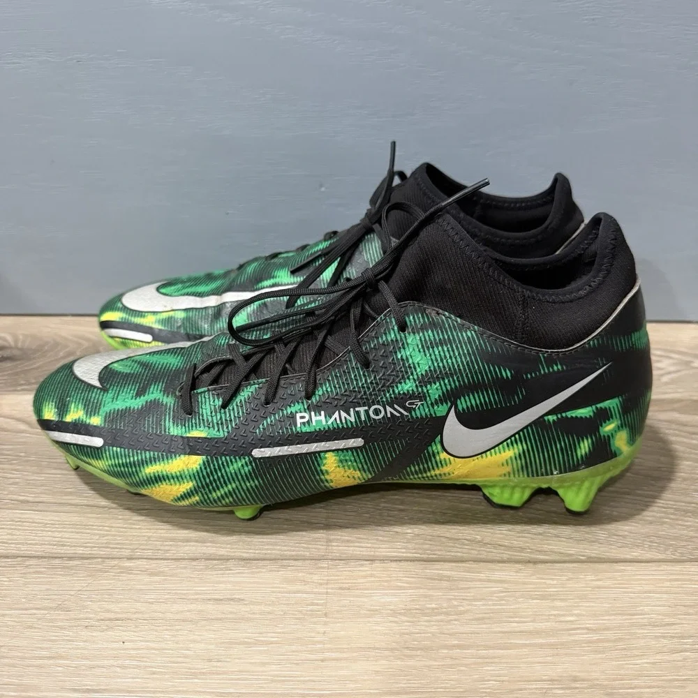 Nike Mens Phantom GT2 Pro FG Shockwave Soccer Cleat Size 11 DM0734-003 Flyknit